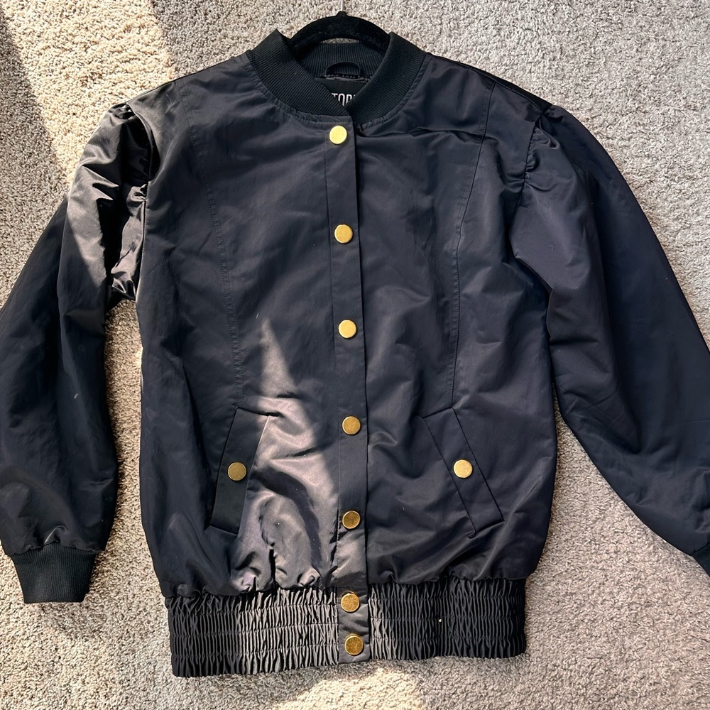 BNWOT Victoria’s Secret Sport Black Bomber Jacket
